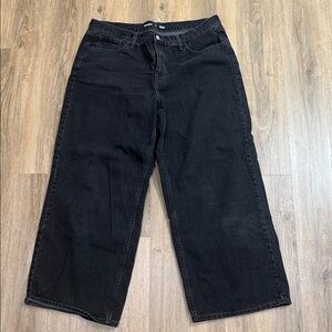 Old Navy Black Wide-Leg Jeans